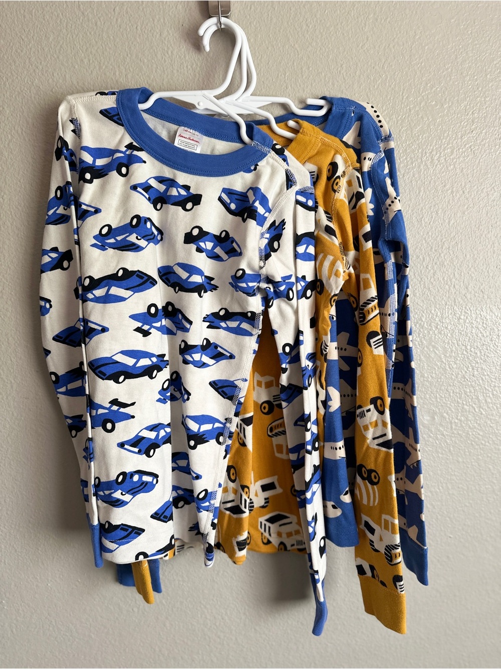 Hanna Andersson size 10 US bundle with 3 pj shirt tops in various vehicles print